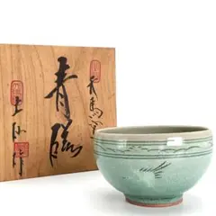 高麗青磁韓国天馬窯　土仙の香枦 高麗青磁香合 (共箱)天馬窯 土仙 - 茶道具販売 栗林園