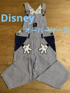 Disney ミッキーマウス ストライプ オーバーオール オールインワン
