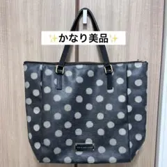 MARC BY MARC JACOBSドット柄トートバッグ ブラック/ホワイト