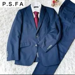 ビジネス スーツ セットアップ メンズ 上下 Ｐ.Ｓ.ＦＡ ネイビー Y4 S