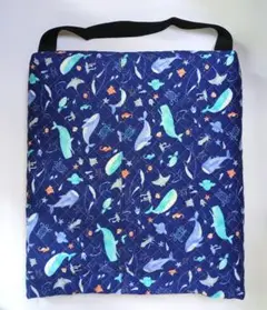 キルティング座布団カバー30cm（海の生き物柄）★訳アリ★