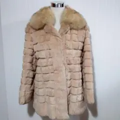 毛皮 リアルファー コート レトロ