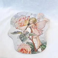 マウスパッド ダイカット 天使 花 ローズ フラワーフェアリーズ かわいい
