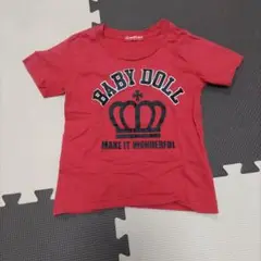 BABY DOLL 赤 Tシャツ 100cm