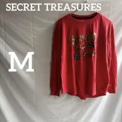 SECRET TREASURES グラフィックTシャツ 【M8-10】赤オレンジ