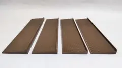 家具の滑り止め 4枚セット ブラウン 転落防止板