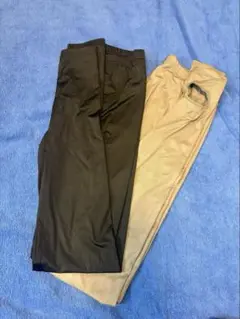 ユニクロ エアリズムUVカットレギンス ブラック・カーキ XS2色セット
