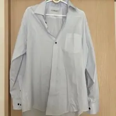 MODULO 青　ストライプ　ブルー　ワイシャツ