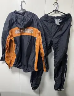 HURLEY DAVIDSON　ハーレー　レインウェア　セットアップ　バイク　黒 HURLEY DAVIDSON ハーレー レインウェア セットアップ バイク 黒