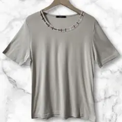 Ld232＊ブローディア 半袖 Tシャツ 穴あきデザイン 綿100％ 日本製