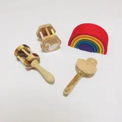ラトル レインボー積み木 セット Kishima