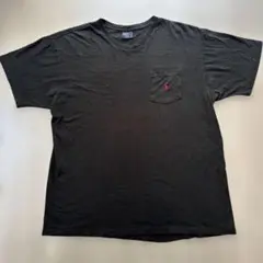 Ralph Laurenラルフローレン　Ｌサイズ　胸ポケット黒ティーシャツ