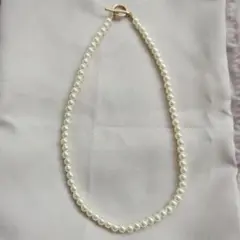 パール風 ネックレス ゴールド