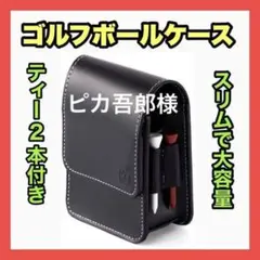 ゴルフボールケース ゴルフティー ゴルフ 小物入れ PUレザー 大容量 耐水