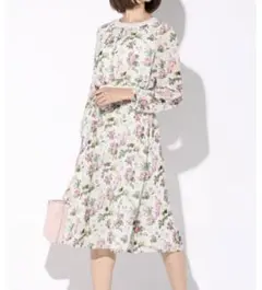 新品✨ketty 花柄ワンピース シフォン ボタニカル Aライン タグ付き 2