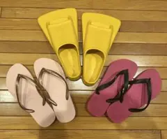 zoomersフィン&havaianasビーサン2足セット