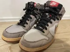Nike ハイカットスニーカー グレー/ブラウン