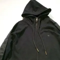 【美品】1PIU1UGUALE3 RELAX×Kappa コラボパーカー M 黒