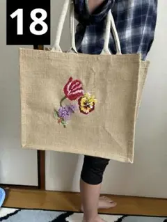 クロスステッチ完成品　花束18