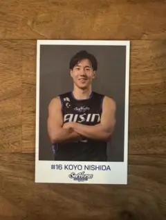 シーホース三河 2024-25ランダムチェキ風トレカ vol.1 #16西田公陽
