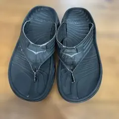 HOKA ONE ONE ブラック ビーチサンダル　リカバリーサンダル