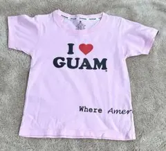 半袖Tシャツ　アイラブグアム　キッズS　 ピンク