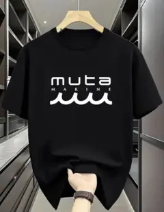 muta グラフィックT フロントロゴ ブラック L