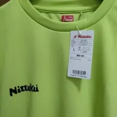 【新品未使用】Nittaku ドライTシャツ L ライムグリーン
