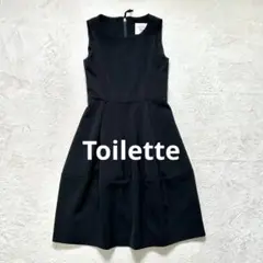 【Toilette 】ノースリーブ ストレッチ フレア ワンピース フォーマル