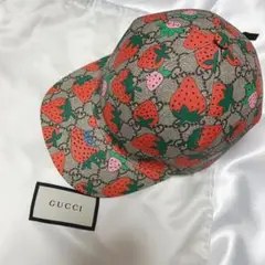 GUCCI キャップ GGストロベリー Sサイズ 中古