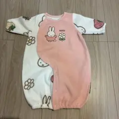 【美品】ミッフィー フリースロンパース 70cm