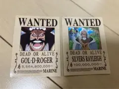 ワンピース　onepiece 手配書ステッカー　ロジャー　レイリー