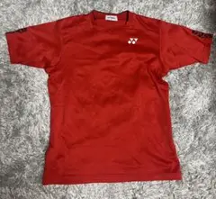 ヨネックス レッド 半袖Tシャツ　ユニＳサイズ