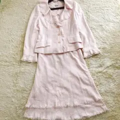 【美品】INGEBORG ツイードセットアップ スカート