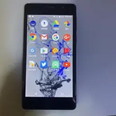 Android携帯電話FREETEL スマートフォン 青