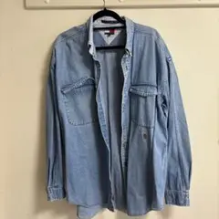 Tommy Hilfiger オーバーサイズ デニムシャツライトブルー