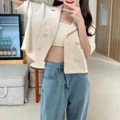 最終値下げ！半袖ジャケット(白)
