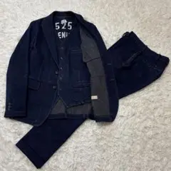 40ct&525DENIM ジャズネップ ストレッチ デニム スリーピース
