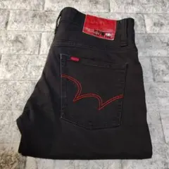 【レア】EDWIN ストレッチ デニムパンツ BLUETRIP【W27・黒】