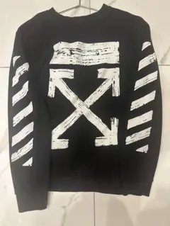 OFF-WHITE ブラック トレーナー