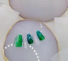 バラバラネイル チェック柄 ネイル