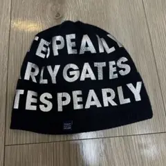 PEARLY GATES ニット帽 ブラック