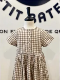 PETIT BATEAU シアサッカーワンピース プチバトー　120