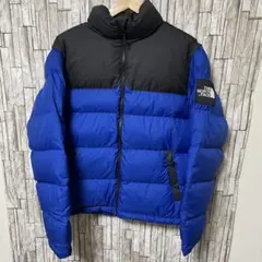 THE NORTH FACE ダウンジャケット 青・黒 ヌプシ 700フィル