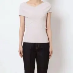 【美品】　LAGUNAMOONリブ編み ノースリーブ