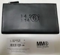 mm6 エムエムシックス メゾン マルジェラ 長財布 カード ケース 黒 新品
