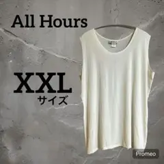 All Hours ノースリーブトップス 2XL ホワイト