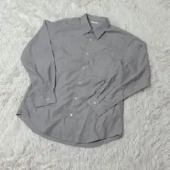 【c5286】✨美品✨UNIQLO シャツ　長袖　グレー