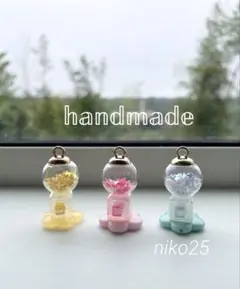 【ハンドメイド】 ミニチュア キャンディポット 3個セット