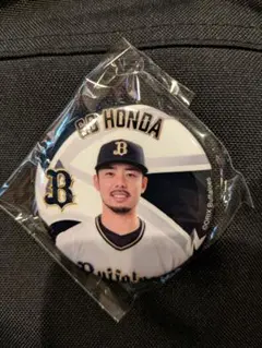 バファローズガチャ 本田圭佑投手 缶バッジ